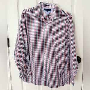 Men's Tommy Hilfiger Checkered Shirt - Red, Blue, and White
